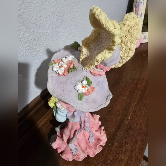Floral Bunny Figurine with Teapot Accent - Picture 4 of 7